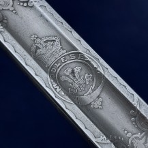 British Boer War Patent Solid Hilt Sword, Lt Claud DArcy Cayley, Middlesex Regt 26